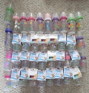 Set (38) Babyflaschen Frühchen Neugeborene Größe 2-8 Unzen Frühchen kleine Reborn Puppe - Bild 1 von 8