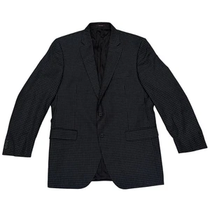 Peter Millar Herren Micro Karo Blazer 44T Wolle Zwei Knopf Sport Mantel Made Canada - Bild 1 von 9