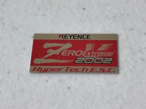 Keyence ESC Zero Extreme Hyper Tech 2002 Sticker Decal Badge Label Speed Control - Picture 1 of 4