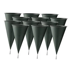 Cemetery Vases for Grave with Spikes Flowers Holder Decorations for Cemetery, - Picture 1 of 8