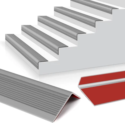 Stair Nosing Vinyl Stair Nose Rubber Stair Edging Self Adhesive Staircase Step E - Image 1 of 4