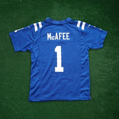 Camiseta deportiva de juego Pat McAfee Indianapolis Colts NFL Nike azul local para jóvenes niños Foto 1 de 4