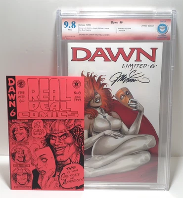Последний выпуск комиксов Dawn No6 (1996) CBCS 9.8 с подписью Джозефа Майкла Линснера - Изображение 1 из 4