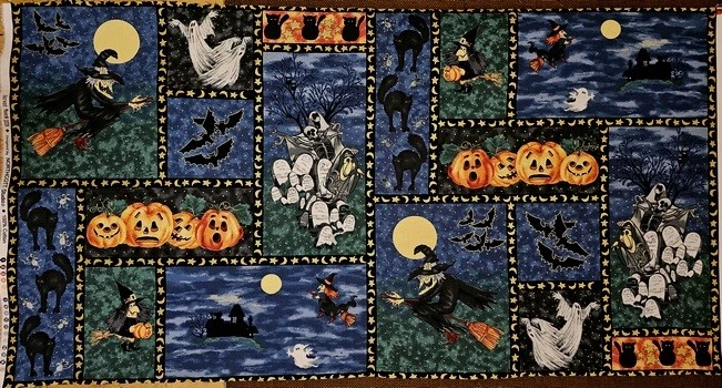 NORTHCOTT Fabric - HARVEST MOON #2028 - with Gold Metallic - 23" PANEL - Image 1 of 1