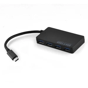 Concentrador USB 3.0 multi-interfaz de 4 puertos Plug & Play con conector USB-C - Imagen 1 de 5