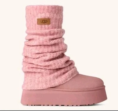 UGG Classic Mini Dipper Leg Warmer Pink Dawn - Size 8 (Presale) ˚｡🌸⋆ - Image 1 of 4