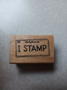 Estampillas de goma de América I estampilla montada en madera - Imagen 1 de 4