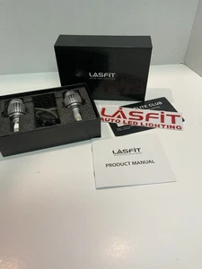 LASFIT H4 9003 LED Headlight Bulbs Kit 6000K White High Low Beam Replace Halogen - Picture 1 of 3