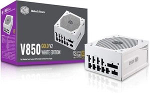 Cooler Master V2 850W 80 Plus Gold Power Supply - White Edition (EU) - Foto 1 di 14