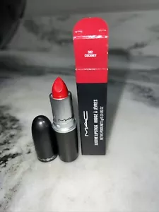 Lápiz labial MAC Lustre | 502 Cockney amarillo rojo | tamaño completo 0,10 oz/3 g - Imagen 1 de 2