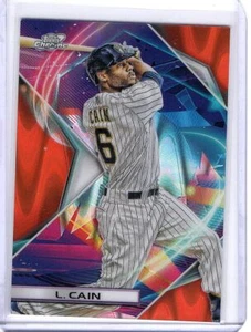 Lorenzo Cain 2002 Topps Cosmic Chrome Orange Refractor Brewers #61 23/25 - Picture 1 of 2