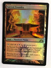 Mtg Magic the Gathering Gatecrash Sacred Foundry FOIL