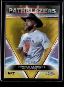 2024 Topps Chrome UFC Pathblazers Donald Cerrone /50 Gold Refractor - Bild 1 von 2
