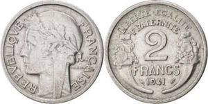 FRANCE 1941- 2 FRANCs used - Picture 1 of 1