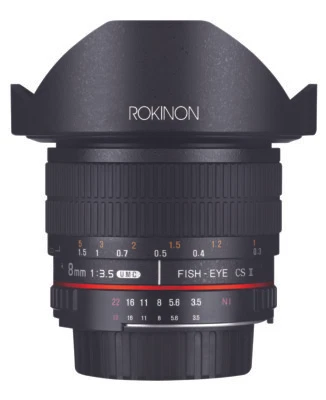 Rokinon 8mm F3.5 HD Fisheye Lens (Canon EF) - Image 1 of 4