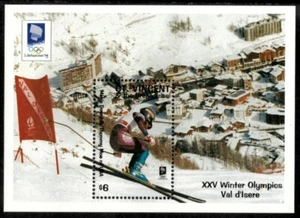 St. Vincent 1993 - Winter Olympics - Souvenir Stamp Sheet - Scott #1880 - MNH - Picture 1 of 1