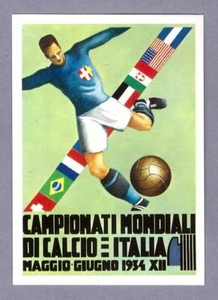 ITALIA 1934 Manifesto Poster Figurine Panini WORLD CUP STORY OTTIMA Sticker NEW - Imagen 1 de 2