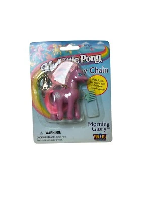 My Little Pony Morning Glory 1988 llavero con peine arco iris sin abrir nuevo Foto 1 de 4