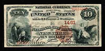 $10 1885 Large Size National Banknotes New York (B111) - Image 1 of 2