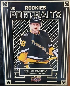 2022 Upper Deck Series 2UD Portraits Rookies Valtteri Puustinen #P-51 Rookie RC - Imagen 1 de 2