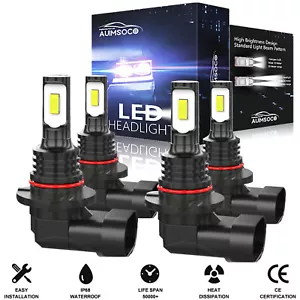 For Lexus RX300 1999 2000 2001-2003 4X 6000K LED Headlights Bulbs High/Low Beam - Picture 1 of 12