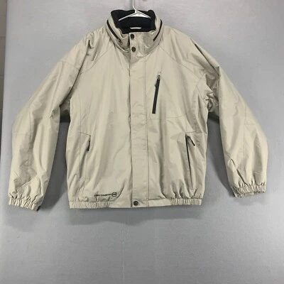 Free Country Jacket Mens XL Beige Full Zip Fleece Lined Weather Resistant - Image 1 of 4