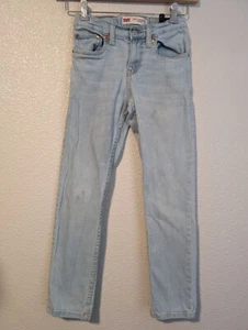 Levis Strauss 502 Jeans Boys Size 10 Regular Tapered Adjustable Waist Denim - Picture 1 of 14