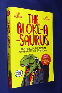 BLOKE-A-SAURUS Gus Worland JOKES FOR BLOKES & TRUE BLUE AUSSIE WISDOM Funny Book - Bild 1 von 12