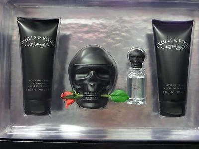 Ed Hardy Skulls and Roses by Christian Audigier 4PC Gift Set for Men  - Image 1 of 3