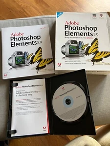 Adobe Photoshop Elements 5.0 Software Disc and User Manual Boxed - Picture 1 of 1