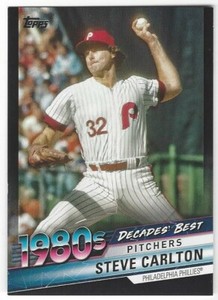 2020 Topps Series 2 Steve Carlton #DB-62 Decades Best Black Parallel/299-Phllies