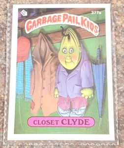 1987 Topps Garbage Pail Kids Serie 9 Schrank Clyde #377a - Bild 1 von 8