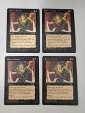 MTG Playset 4x Feast or Famine (Falling into Pit) (Alliances/Black/C) - BGM