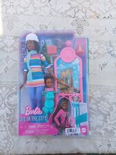 NEW Barbie Brooklyn Roberts w/Toddler Ice Skating Playset Life in the City NIB