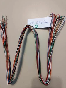 COLORFUL COPPER TELEPHONE CRAFT WIRE 5' (60") 24 Wires (D) - Picture 1 of 3