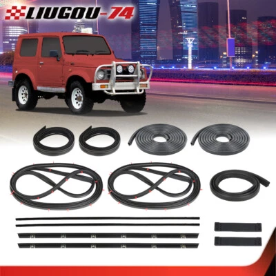 Fit For Suzuki Samurai SJ410 SJ413 Door Window Trim Molding Seal Garnish Whisker - Image 1 of 4