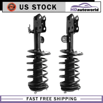 Pair Front Complete Struts Shocks & Coil Springs For 2010-2015 Toyota Prius 1.8L - Image 1 of 4