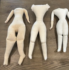 Three Vtg/Antique Bodies for China, Paper Mache, Bisque Shoulderhead Dolls - Picture 1 of 24