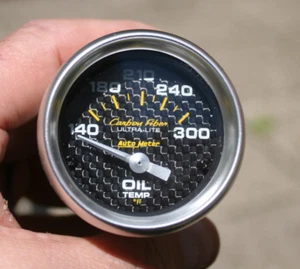 Medidor de temperatura de aceite AutoMeter Ultra-Lite fibra de carbono 2 1/16" - 4748 - Imagen 1 de 13
