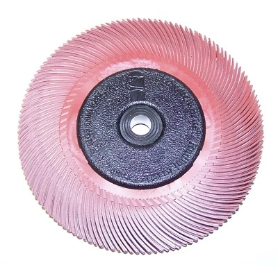 3M RADIAL BRISTLE BRUSH 6" DIA 220 GRIT RED BRUSH 8-PLY W-BUSHINGS #33213