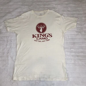 Kings Camo Herren Large Tall T-Shirt Farbe Off White - Bild 1 von 6