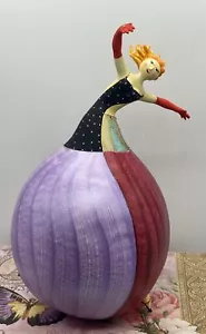 Hermosa muñeca bailarina de calabaza de la artista brasileña Gina Celeghini - Imagen 1 de 15