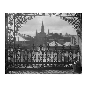 1920 A Vista Through Iron Lace in New Orleans Photo Print Wall Art Poster - Picture 1 of 35