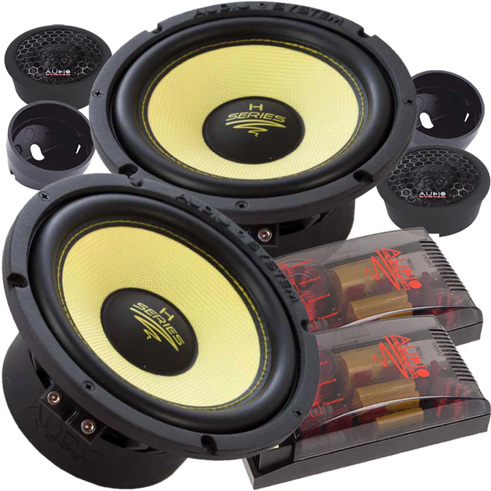 Audio System H 165 EVO 16,5cm 2 Wege Kompo Kickbass Lautsprecher Set 165mm - Bild 1 von 1