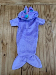 Build a Bear lila Einhorn Meerjungfrau Outfit Hoodie Schlafanzug Regenbogen Kostüm - Bild 1 von 6