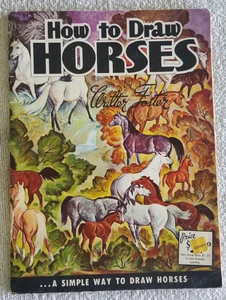How to Draw Horses by Walter Foster 1950s Vintage Art Book - Picture 1 of 7