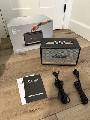 Altavoz inalámbrico Bluetooth Marshall Acton II negro latón caja OEM Foto 1 de 4