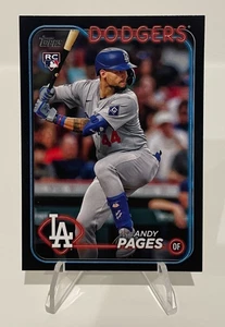 2024 Topps Update Series - Andy Pages RC Dodgers #US221 Black /74  - Picture 1 of 2
