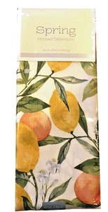Lemon Lemons Fabric Tablecloth 60x84" French Country Easy Care Polyester - Picture 1 of 10