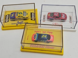 Lot of 3 Matchbox NASCAR 1:64 Cars Gordon #24 Schrader #25 Stricklin #23 Vtg - Picture 1 of 7